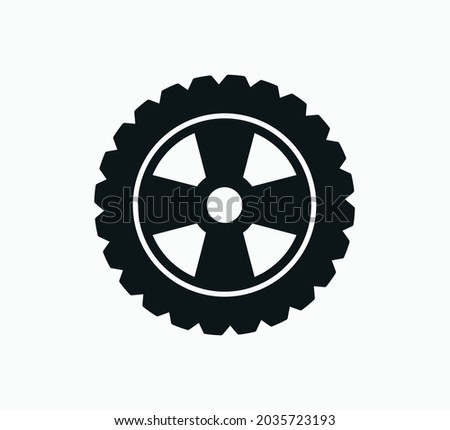 Tire icon vector logo design template