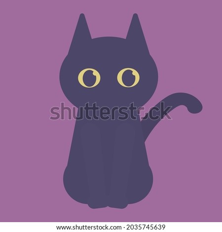 Halloween Clip Art Of A Black Cat