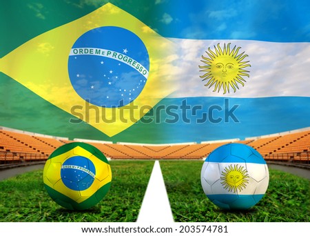 Soccer 2014 ( Football ) Brazil and Argentine