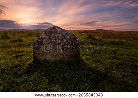 Culloden Moor was the site of the Battle of Culloden in 1746 near Inverness, Scotland, UK Royalty-Free Stock Photo #2035843343