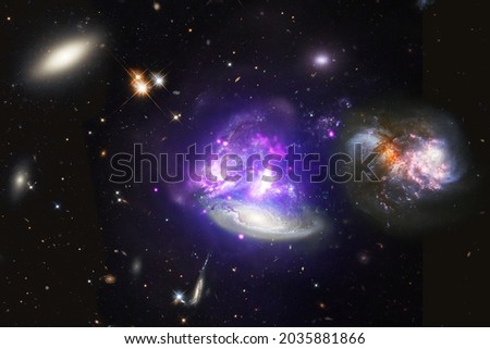 shinny blue star particle motion on black background, starlight nebula in galaxy at universe Space background. This image furnished by NASA