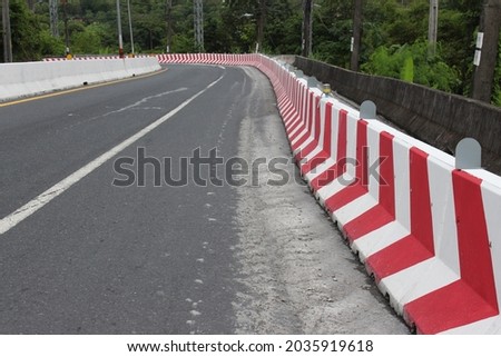 The steep slopes will be painted red and white to alert you of safety.