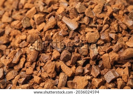Pile of chicory granules as background, closeup
