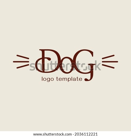 Design concept for pet barber shop or hairdresser.Vector logo template. Grooming labe.
