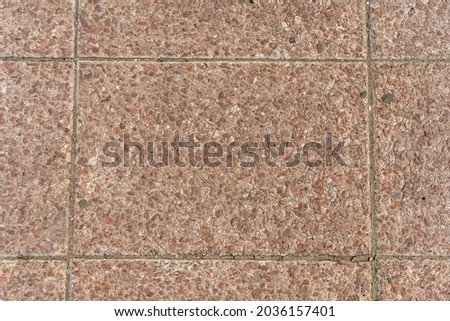 Red Floor tiles. Natural stone texture and surface background