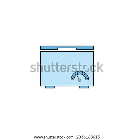 Smart electronics refrigerator fridge icon