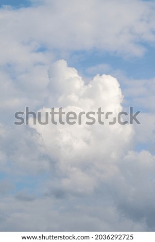 Blue sky with white clouds, sky nature background.