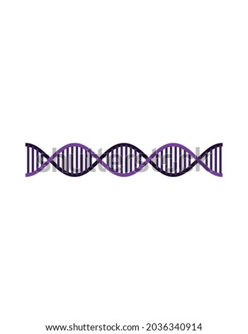 DNA design isolated on white background 