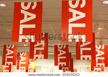 Sale signs Sale signs  - shopping concept