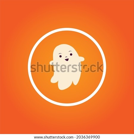 gost and spirit vector icon logo Halloween. Halloween icon set,symbol and vector,Can be used for web, print and mobile