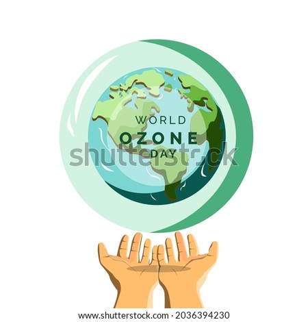 World Ozone Day, Illustration vector for theme nature and for world ozone day