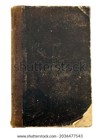 Vintage Book Cover on white background