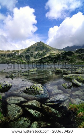 Mountain lake in Retezat National Park