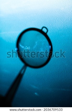 abstract blue background, blurring and glare, soft focus and bluer