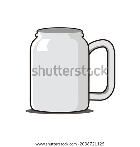 empty drink glass vector design