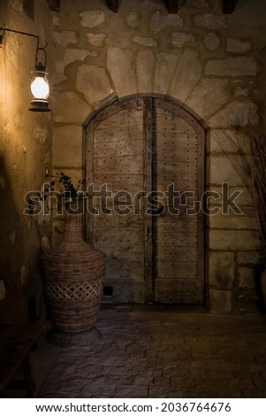 Renaissance interior photo shot in a property released medieval castle in the South of France