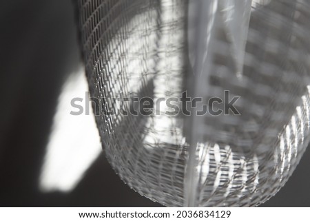 Abstract photo of a fan and its shadows