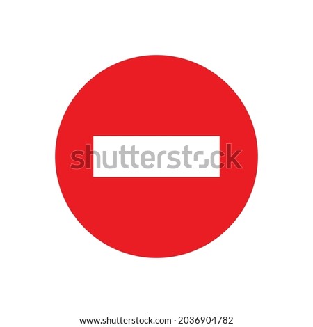 stop vector sign icon on white background