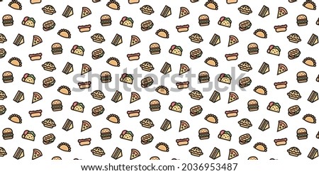 Bakery icon pattern background for website or wrapping paper