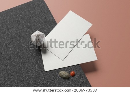 Realistic Business Card Mockup for showcasing your corporate stationery Royalty-Free Stock Photo #2036973539