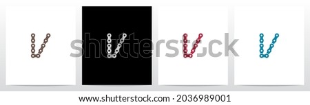 Chain Forming Letter Logo Design V 