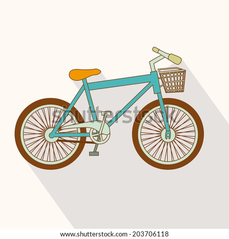 Bike design over white background, vector illustration