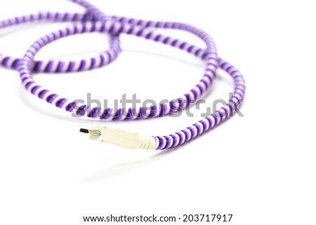 USB Cable Plug isolated on White Background 