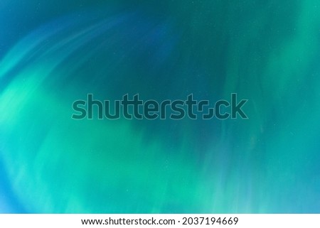 Aurora borealis, Northern green blue lights with starry in the night sky, soft blurry aurora background picture