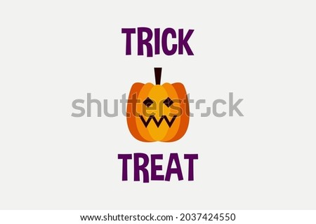 trick or treat halloween banner design