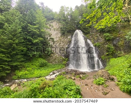 Queureuilh waterfall, Le Mont-Dore, Puy-de-Dome, Auvergne, France