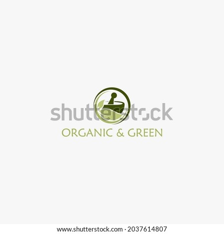 Logo Design Organic and Green Free Vector