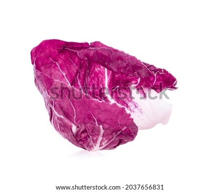 purple cabbage isolated on white background