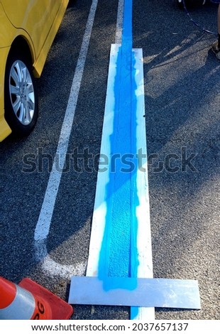line marking in car parks 