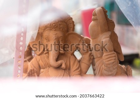 Ganesh Chaturthi Festival Background with Lord Ganesha