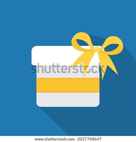 gift icon, box with surprise, vector illustration