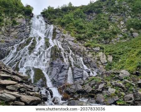 balea waterfall powerful nature in romania