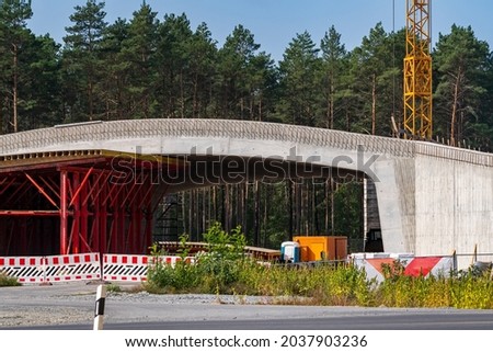 A bridge is being rebuilt