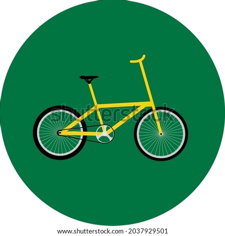 vector illustration of a bicycle icon