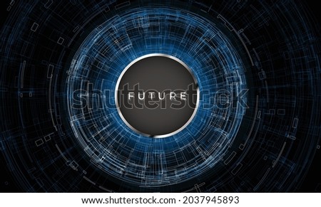 Future - Background Abstract design circuit elements technology. Abstract futuristic background, Abstract art wallpaper. Vector illustration.