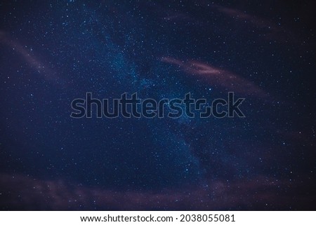 The beautiful night sky with sparkling stars perfect for background