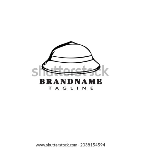 cute hat design logo template icon modern vector
