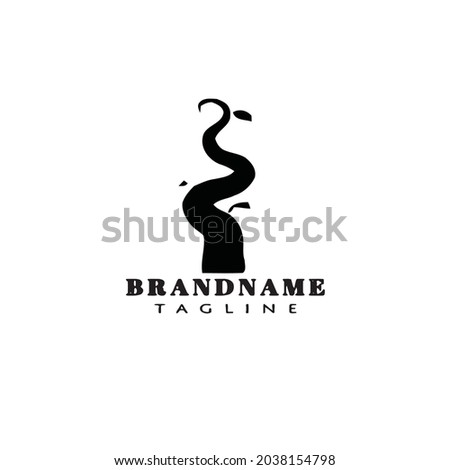 beanstalk logo cartoon icon design template isolated modern vector illustration