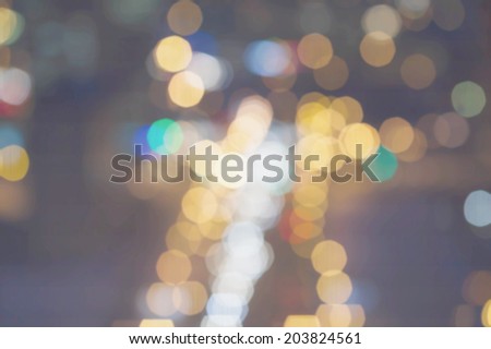  Festive Christmas background. Elegant abstract background with bokeh defocused golden  lights blurred