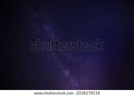 view on Milky Way galaxy in dark night sky