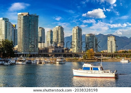 False creek in a sunny day in Vancouver, Canada