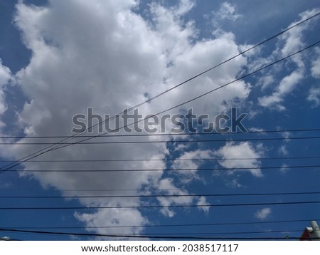 beautiful and bright clouds hanging in the sky