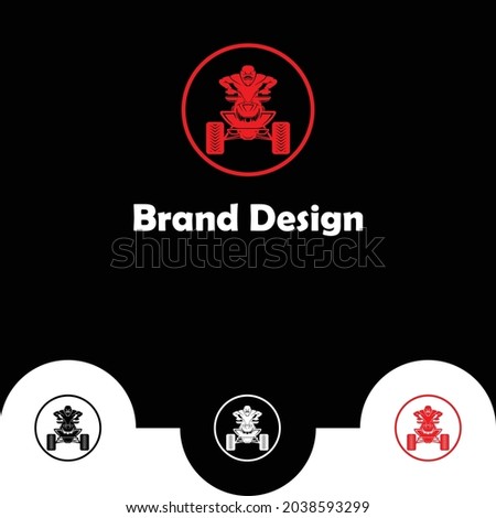 Biker man, bike, bicycle logos design vector template.