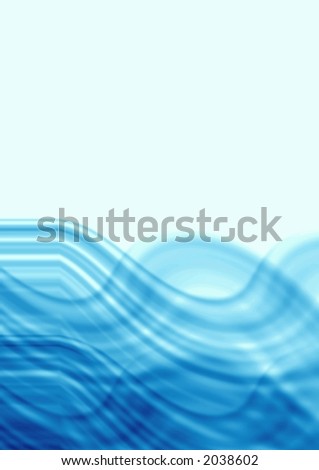 Abstraction blue waves