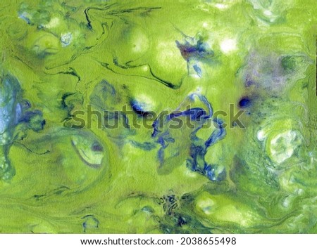 Fashionable image. Acrylic green texture. For banners, advertisements, business cards