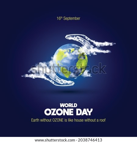 World Ozone Day creative concept Royalty-Free Stock Photo #2038746413
